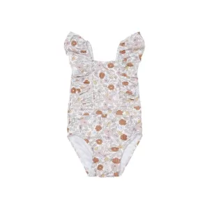 Bañador volantes vintage niña bebe